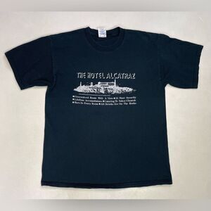 The Hotel Alcatraz Graphic T-shirt Men Large Black Short Sleeve